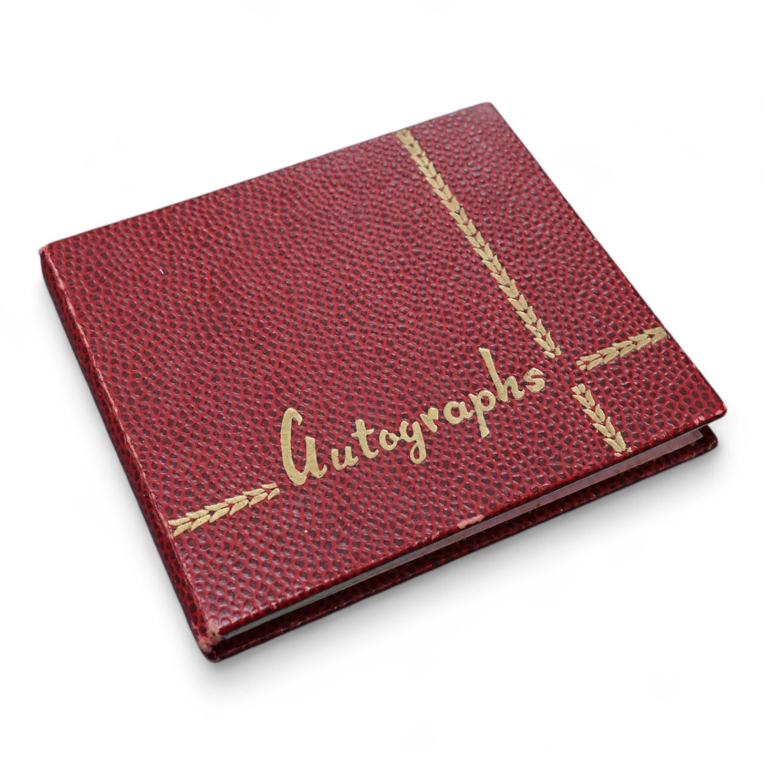 A 1960s autograph book including a page with all four The Beatles signatures, all in contrasting ball point pen, together with a number of other signatures later in the album, following a number of blank leaves, includin